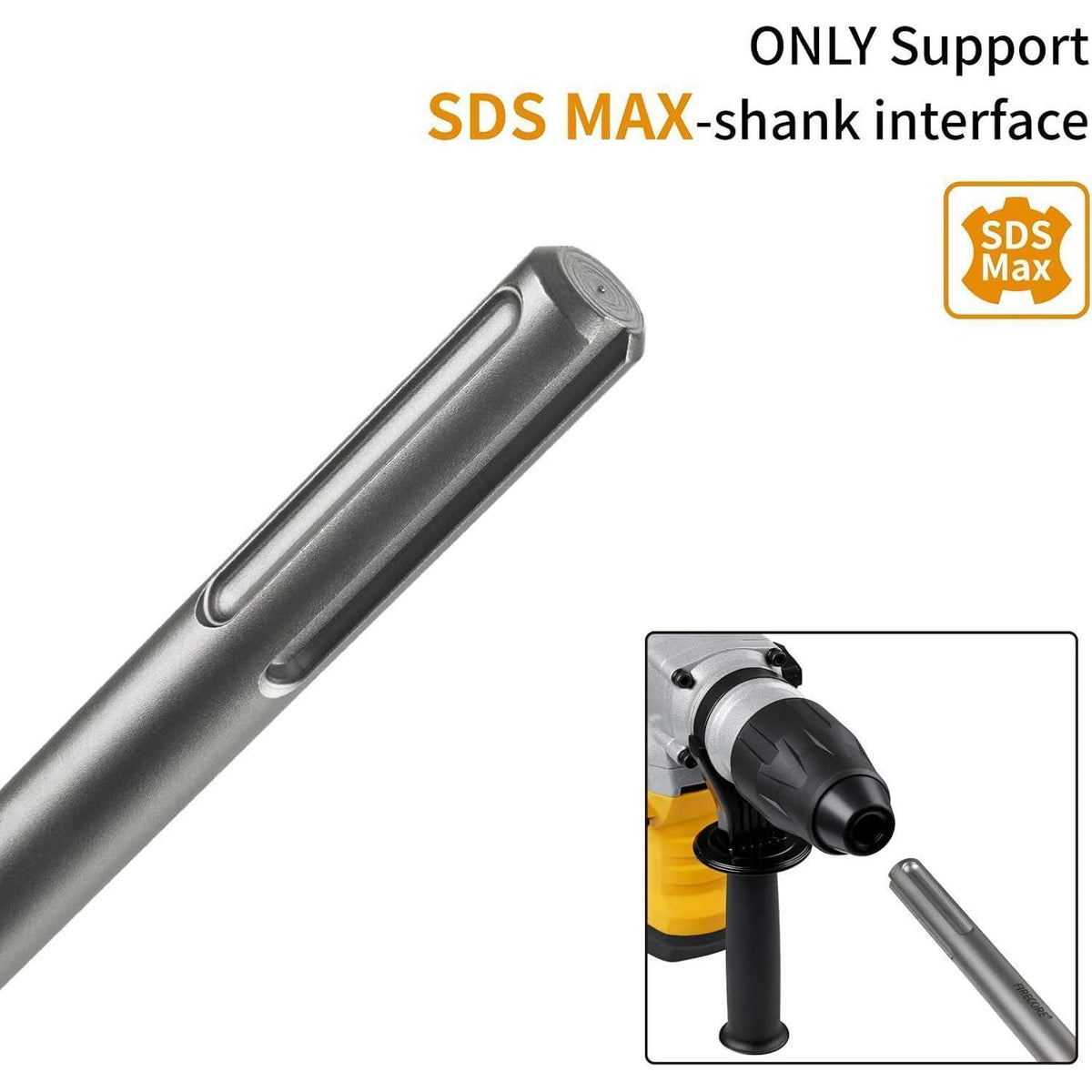 Abgewinkelter Fliesenmeißel SDS Max 30cm – Breiter Meißel für Fliesen & Mörtel