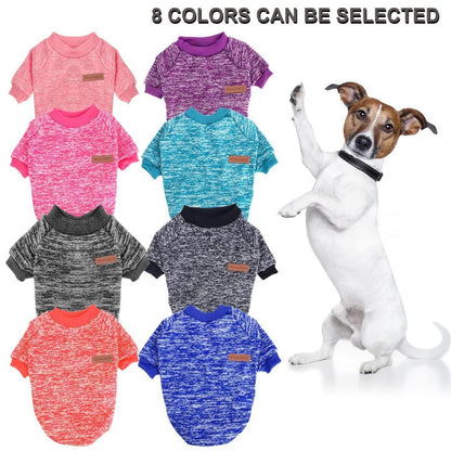 Hundepullover Blau XXL – Warmer Strickpullover für kleine Hunde