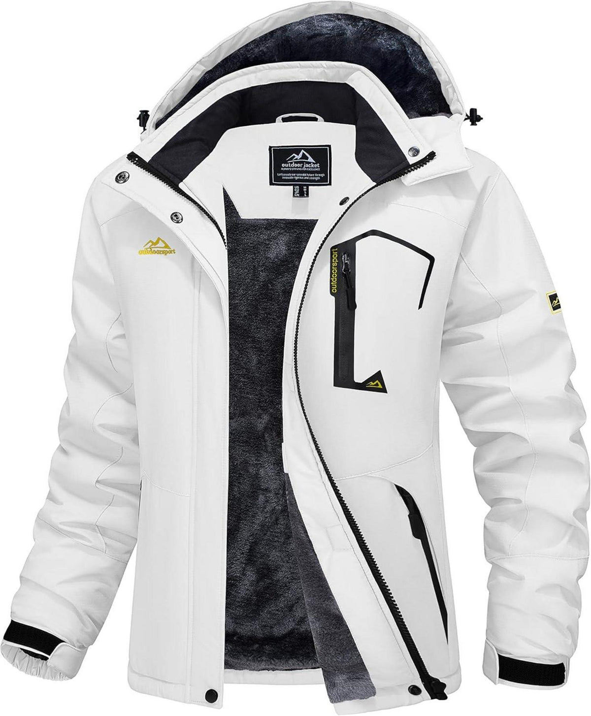Warme Winter Softshell Outdoorjacke mit Fleecefutter