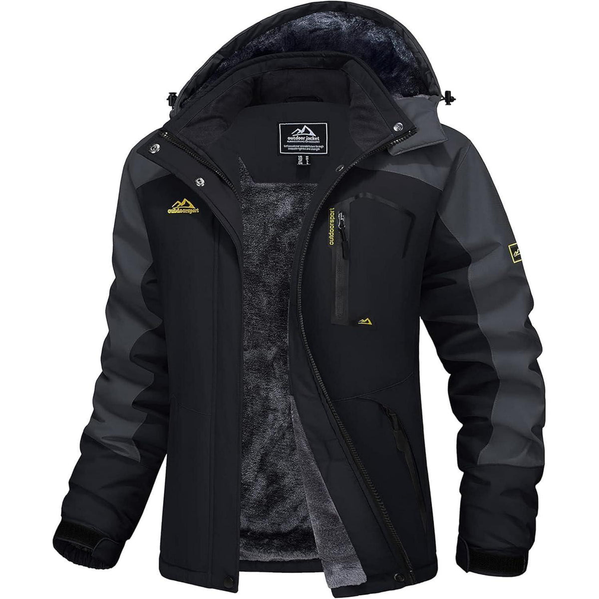 Damen Skijacke Winterjacke Fleece Parka Wasserdicht XXL