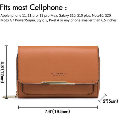 Kleine Handy Umhängetasche Crossbody A-purpur Rosa in Lederoptik