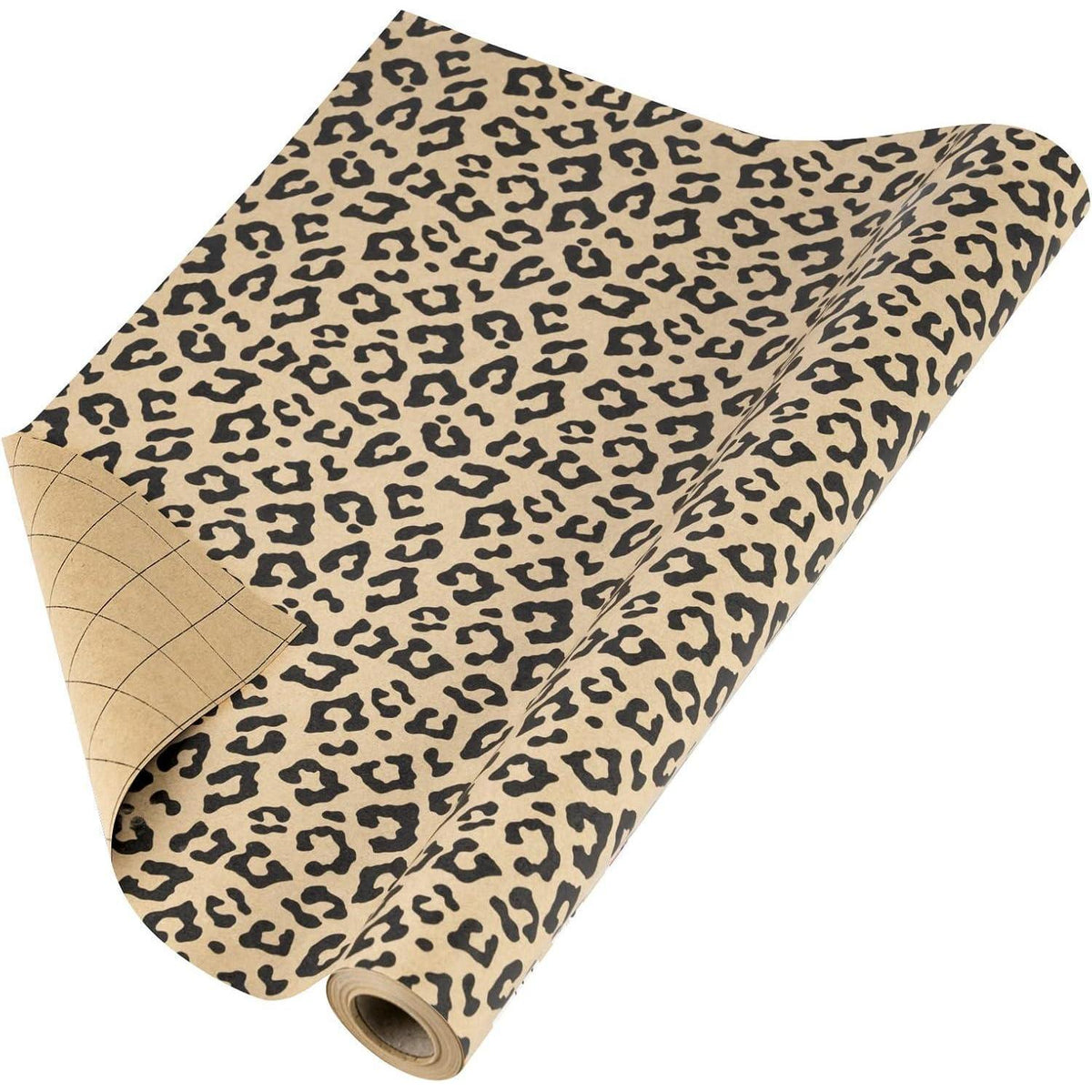 Kraft Geschenkpapier Rolle Leopardenmuster 43x10m