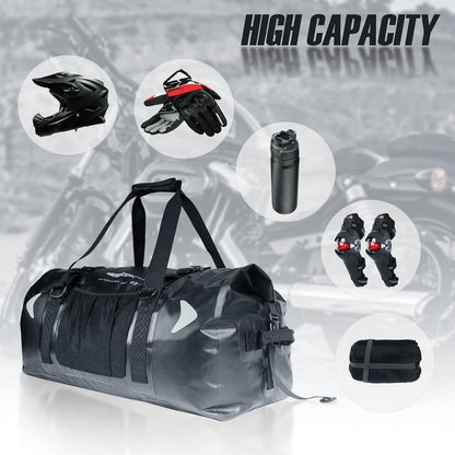 65L Wasserdichte Duffelbag – Reisetasche für Motorrad, Kajak & Boot