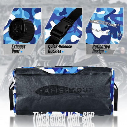 65L Wasserdichte Duffelbag – Motorrad-Reisetasche mit Gurten