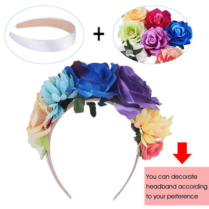 Satin Haarreifen 12 Stück 3cm Stirnbänder für Frauen Mädchen - 12 Farben