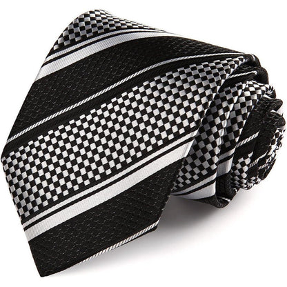 Karo Hochzeit Krawatten- und Einstecktuch-Set für Herren