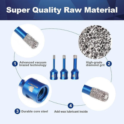 Diamant Fliesenbohrer Set 6-10mm M14 Vakuumlöttechnologie