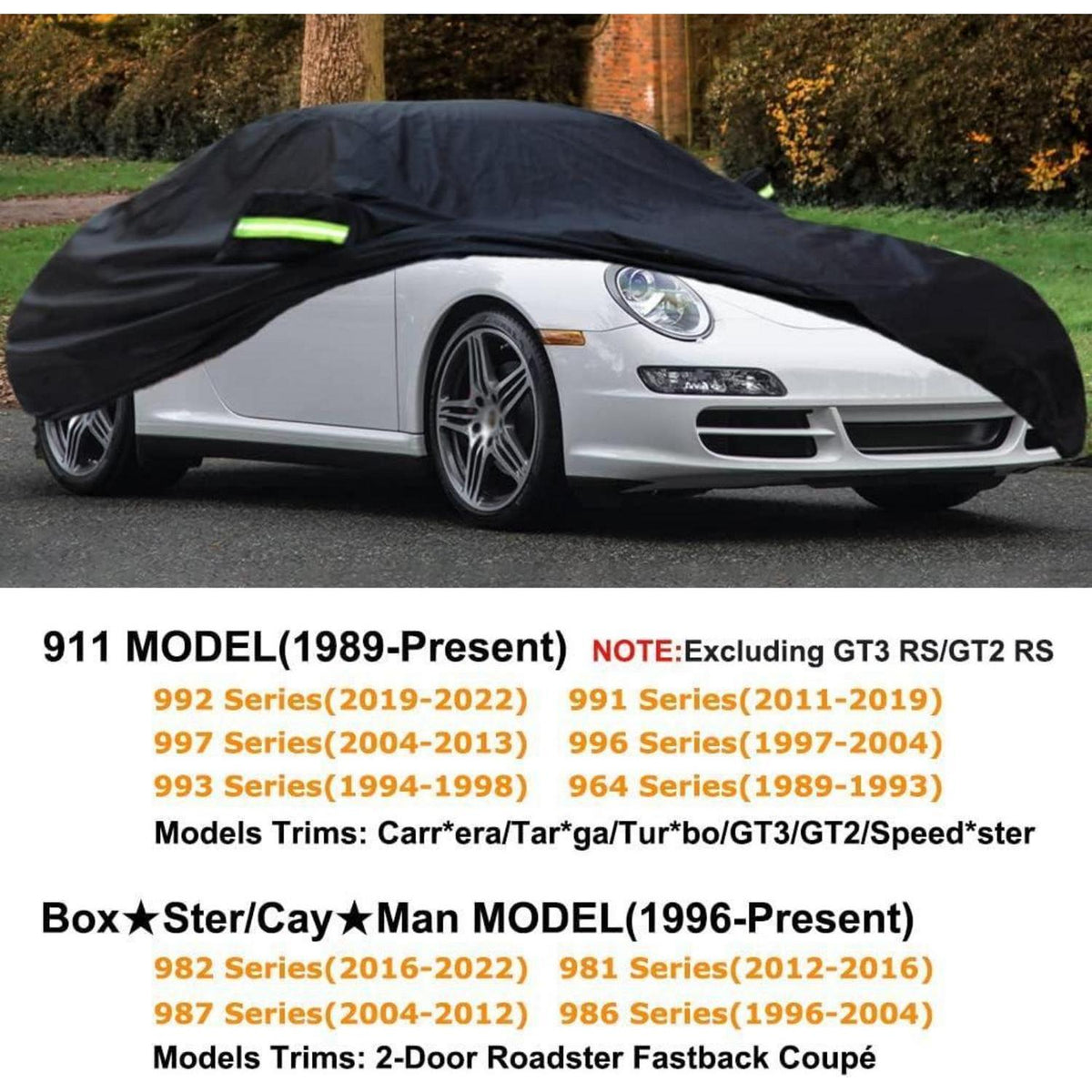 Wasserdichte Autoabdeckung für Porsche 911/718 – Allwetter Schutz