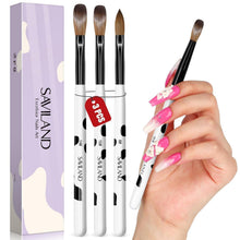 Saviland Acryl Nailart Pinsel Set Größe 8/10/14 Frauen