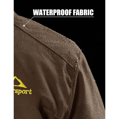 Herren Winterjacke Fleece gefüttert winddicht wasserdicht XXL