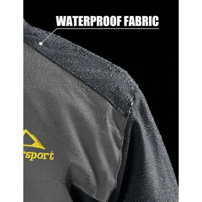 Herren Fleecejacke Winter Warm Gefüttert Winddicht Wasserdicht Jacke Grau M