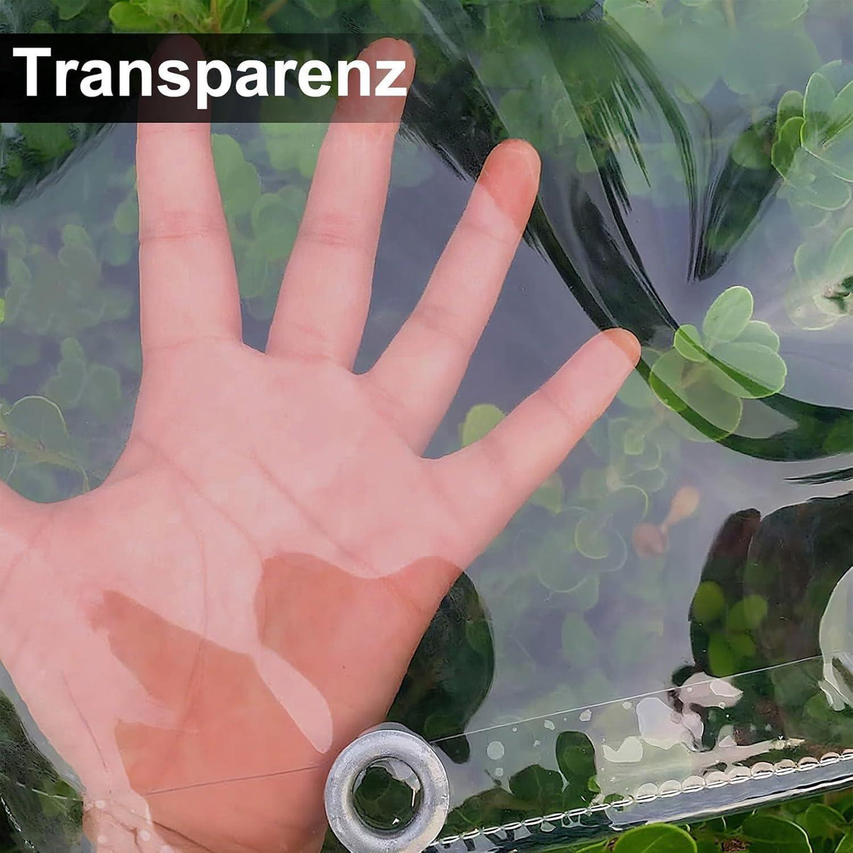 Wasserdichte Abdeckplane 1x3m – Transparent & Reißfest