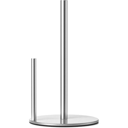 Küchenrollenhalter Edelstahl Silber mit Gewichteter Basis