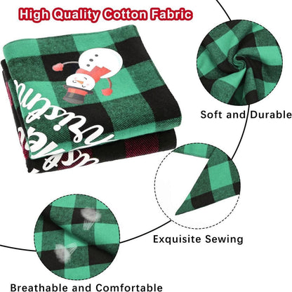 Weihnachts Hunde Bandanas 2er-Set - Kopftücher für Hunde & Katzen