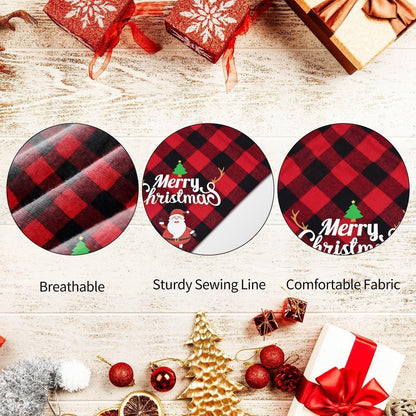 Weihnachts Hunde Bandanas 2er-Set - Kopftücher für Hunde & Katzen