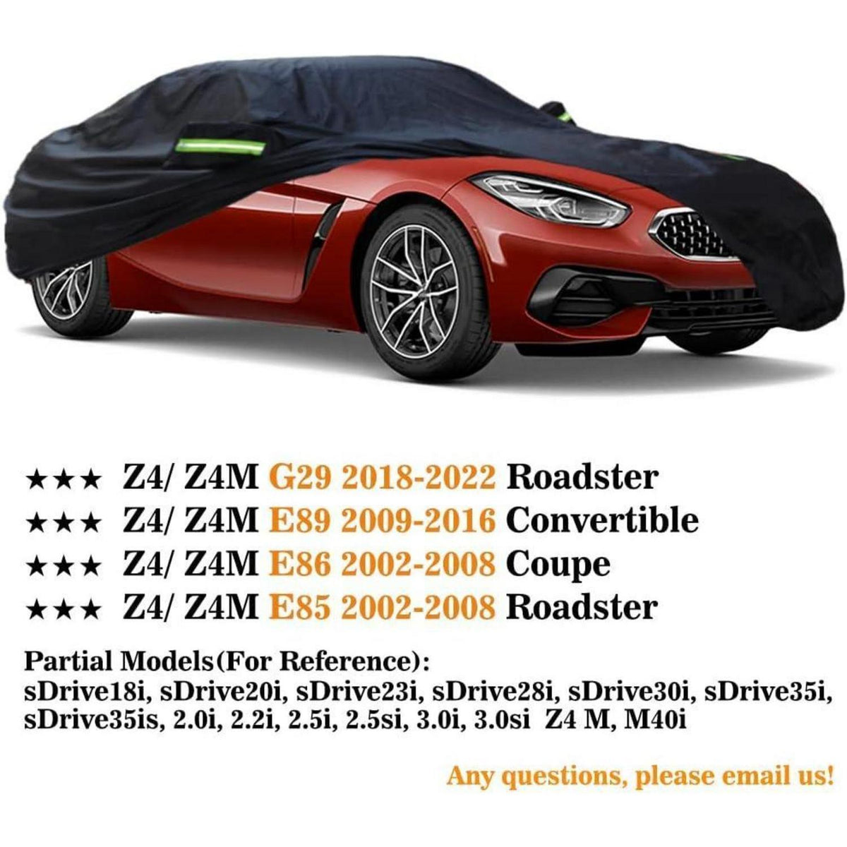Wasserdichte Autoabdeckung für BMW Z4 Z4M E85 E86 E89 G29