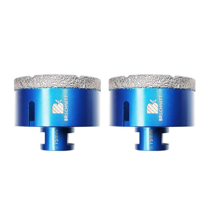 Diamant Fliesenbohrer 75mm M14 2 Stück für Winkelschleifer
