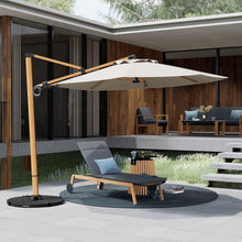 Großer Aluminium Sonnenschirm mit Kurbelbedienung, 300cm, UV-Schutz