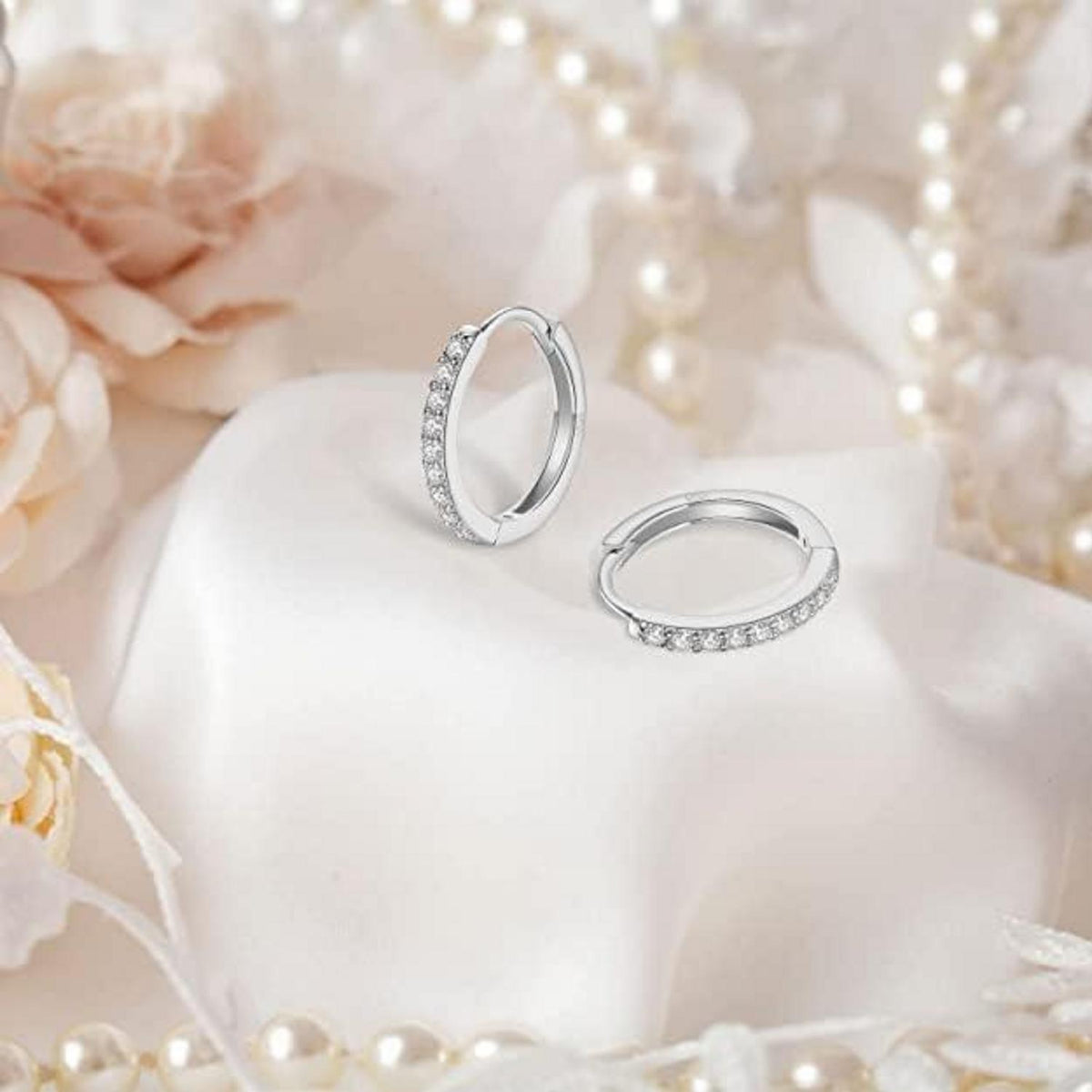 Creolen Silber 925 Set für Damen & Herren – 3 Größen mit Zirkonia