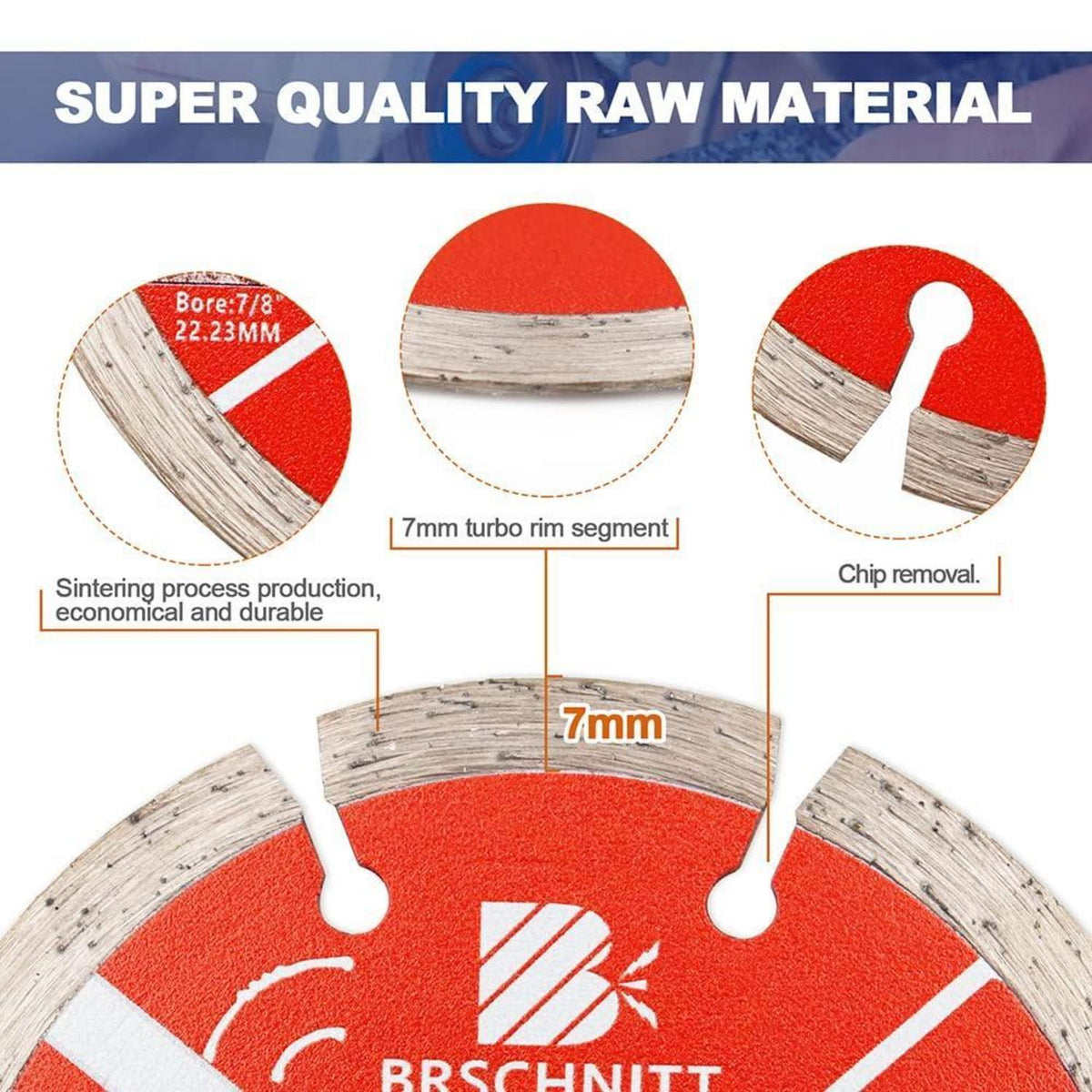 Diamant Trennscheibe 105mm 20er Pack für Stein & Fliesen