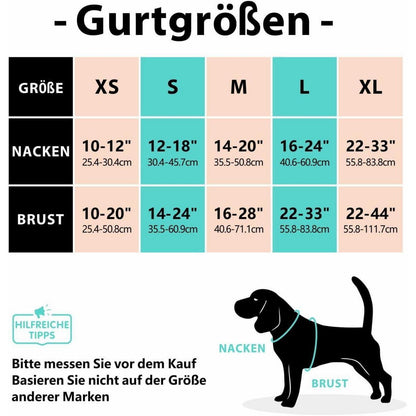 PoyPet Kein Zieh-Hundegeschirr Kariertes Rot M