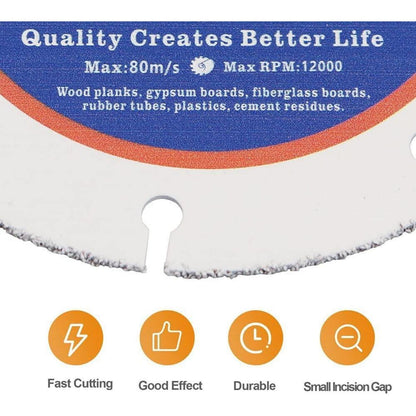 10x 125mm Multi-Sägeblatt für Winkelschleifer & Kreissägen