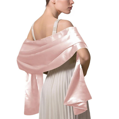 Festlicher Stola Schal aus Satin Chiffon für Damen