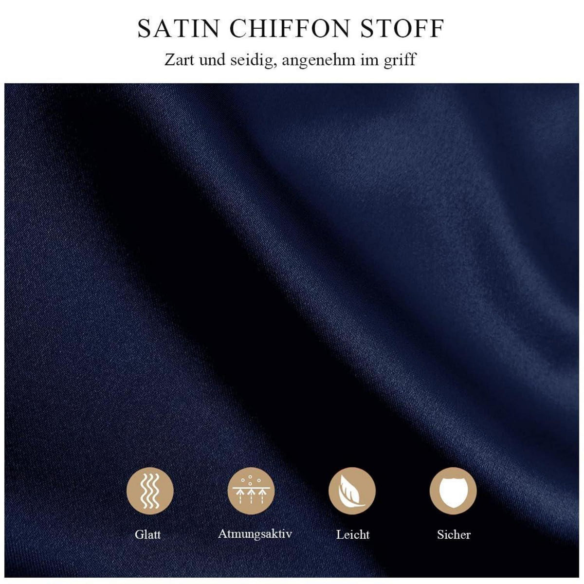 Festlicher Stola Schal aus Satin Chiffon für Damen