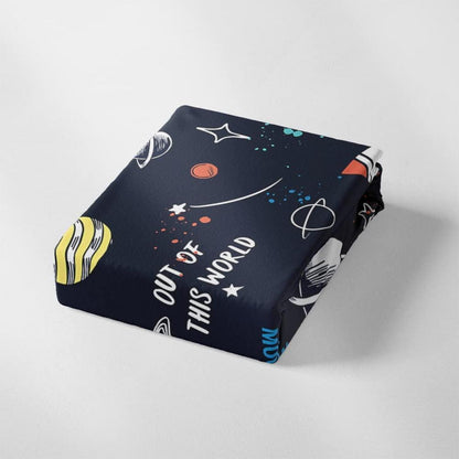 Kinder Bettwäsche Planet Rakete 155x220 cm
