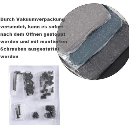 Mingone 3-Sitzer Sofa Blau – Gepolstert & Bequem für Wohnzimmer