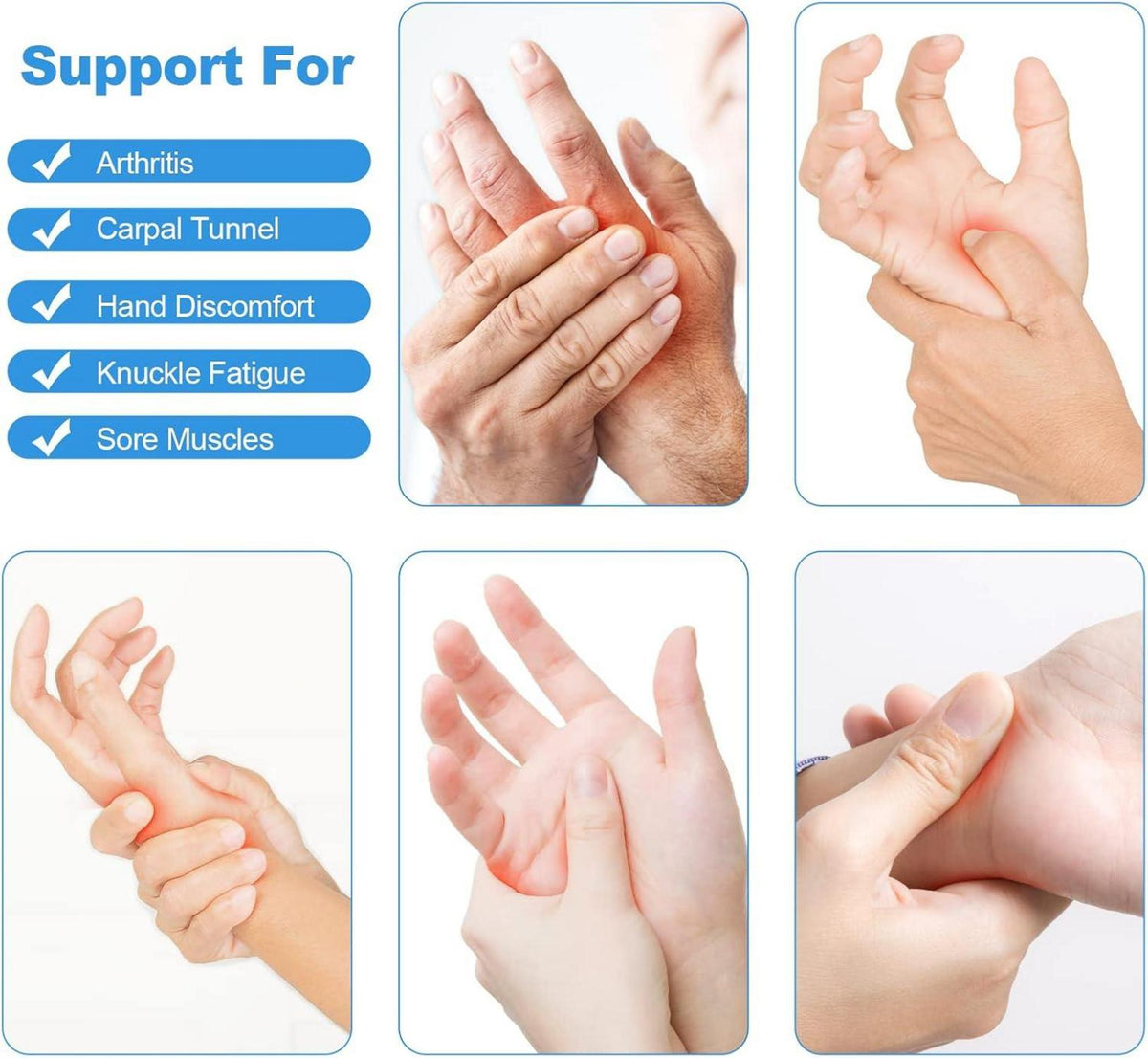 Arthritis Handschuhe Kompressionshandschuhe für Rheumatoide & Osteoarthritis(für besten