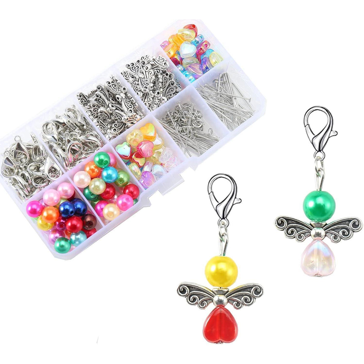 50x Schutzengel Schlüsselanhänger DIY Set zum Verschenken