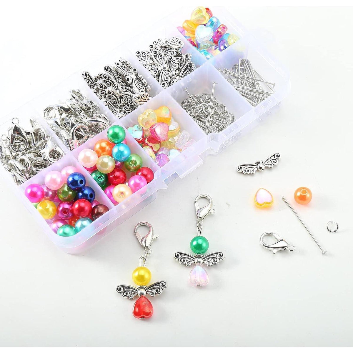 50x Schutzengel Schlüsselanhänger DIY Set zum Verschenken