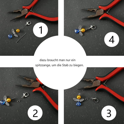 50x Schutzengel Schlüsselanhänger DIY Set zum Verschenken