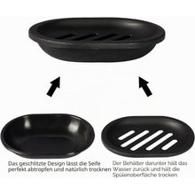 Seifenschale 2er-Pack Schwarz – Trocken & Hygienisch