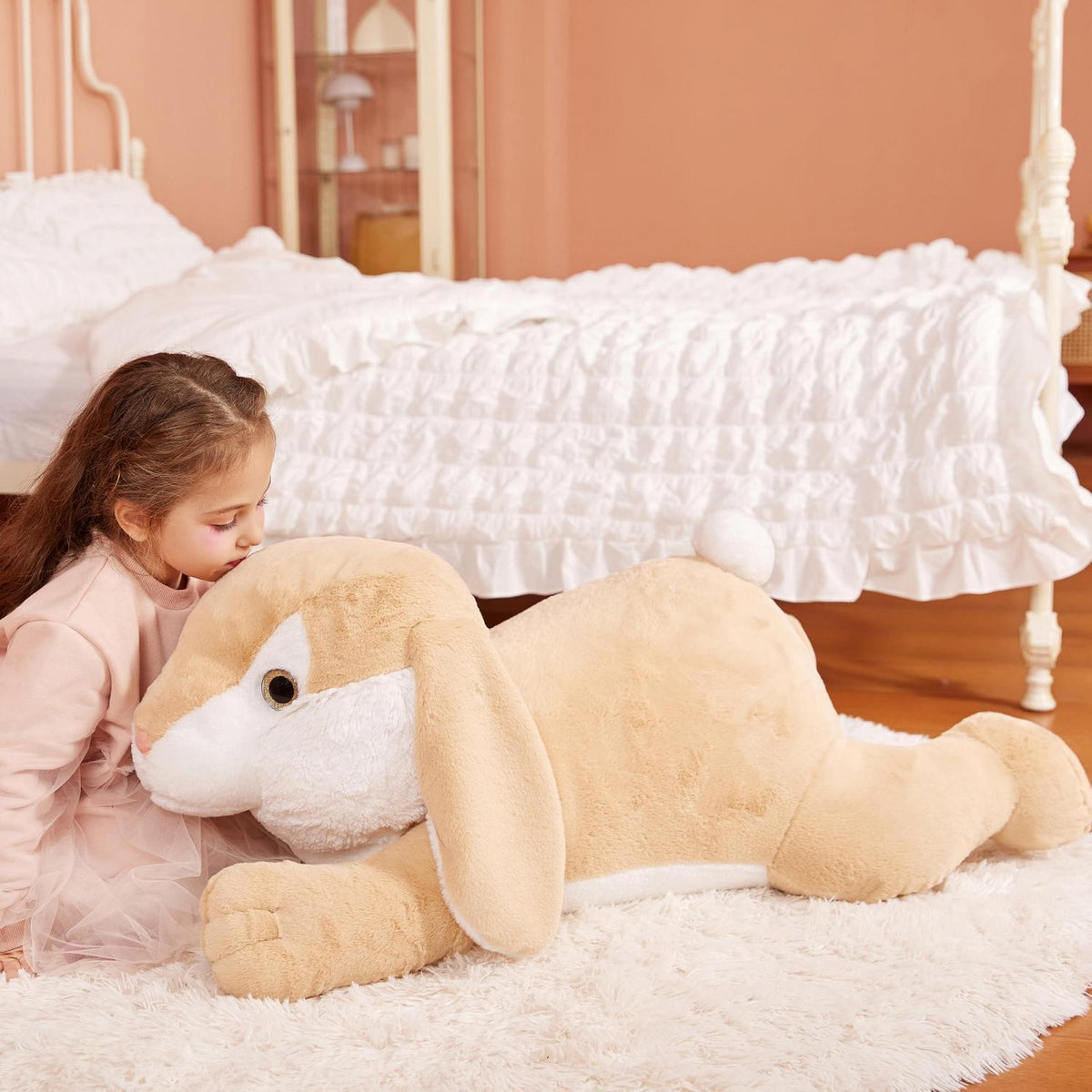 Riesiger Kuschelhase 78cm - Flauschiges Plüschtier Geschenk