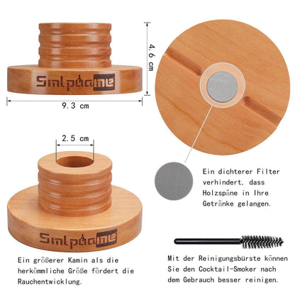 Cocktail Smoker Set mit Holzspänen – Geschenk für Barkeeper