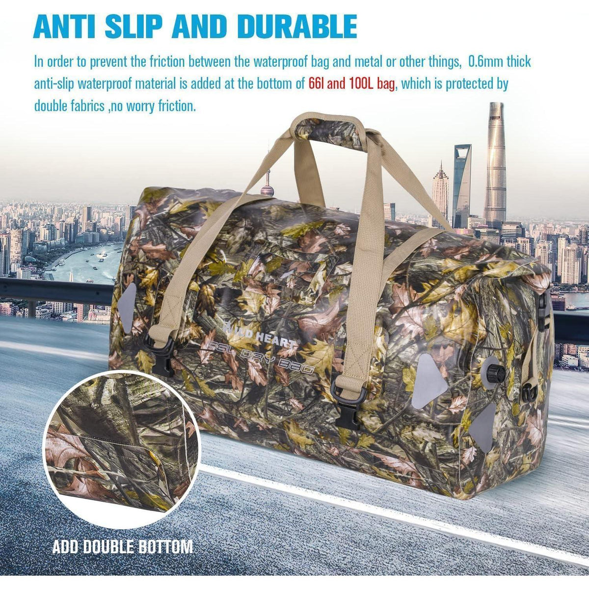 Wasserdichte Reisetasche für Kajak, Camping & Bootfahren (40L, 66L, 100L)
