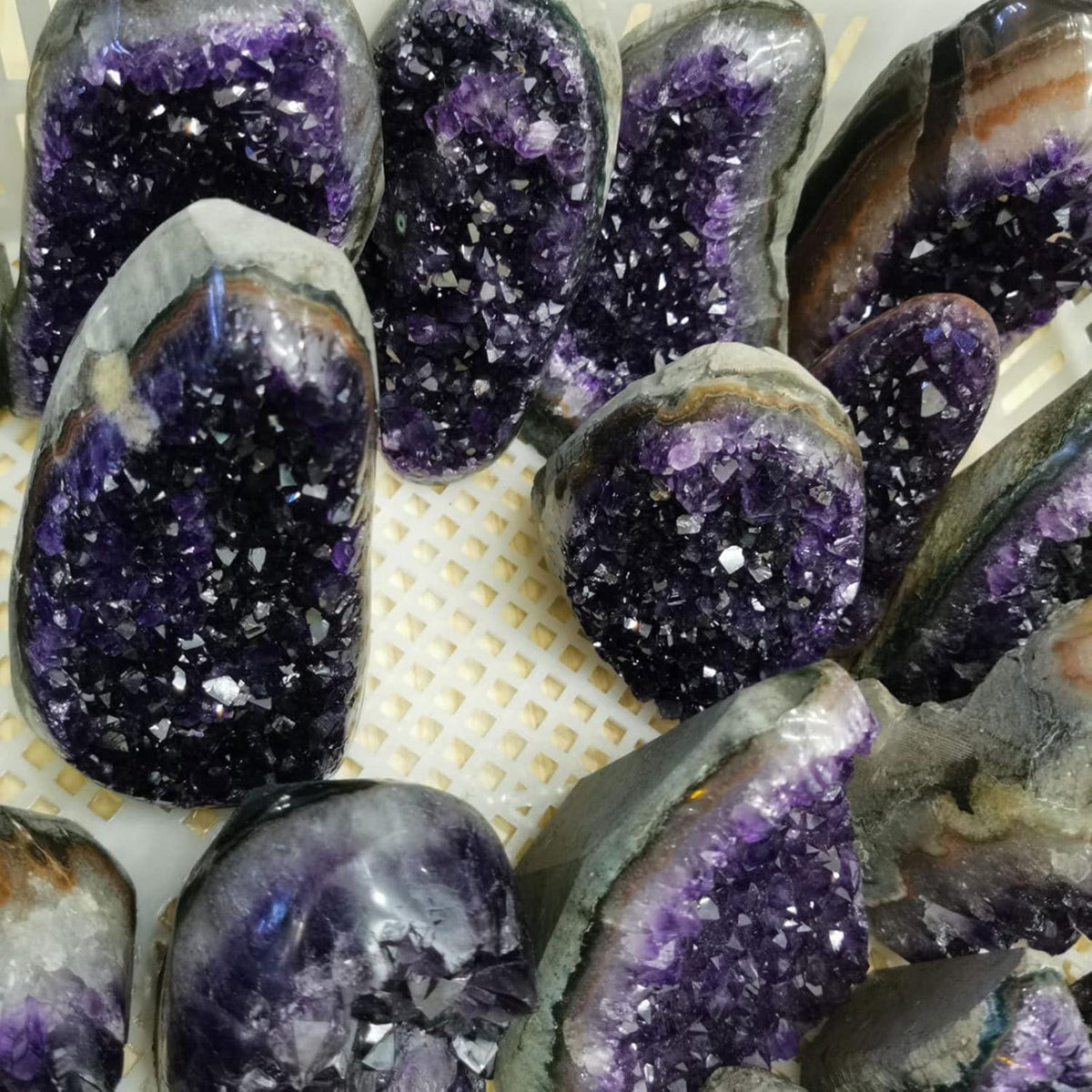 Natur-Heilungsquarz Amethyst-Kristall-Cluster 2.2lbs Uruguay