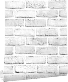 Selbstklebende Ziegel Tapete Vintage Backstein Stein Wandtür 45X600cm