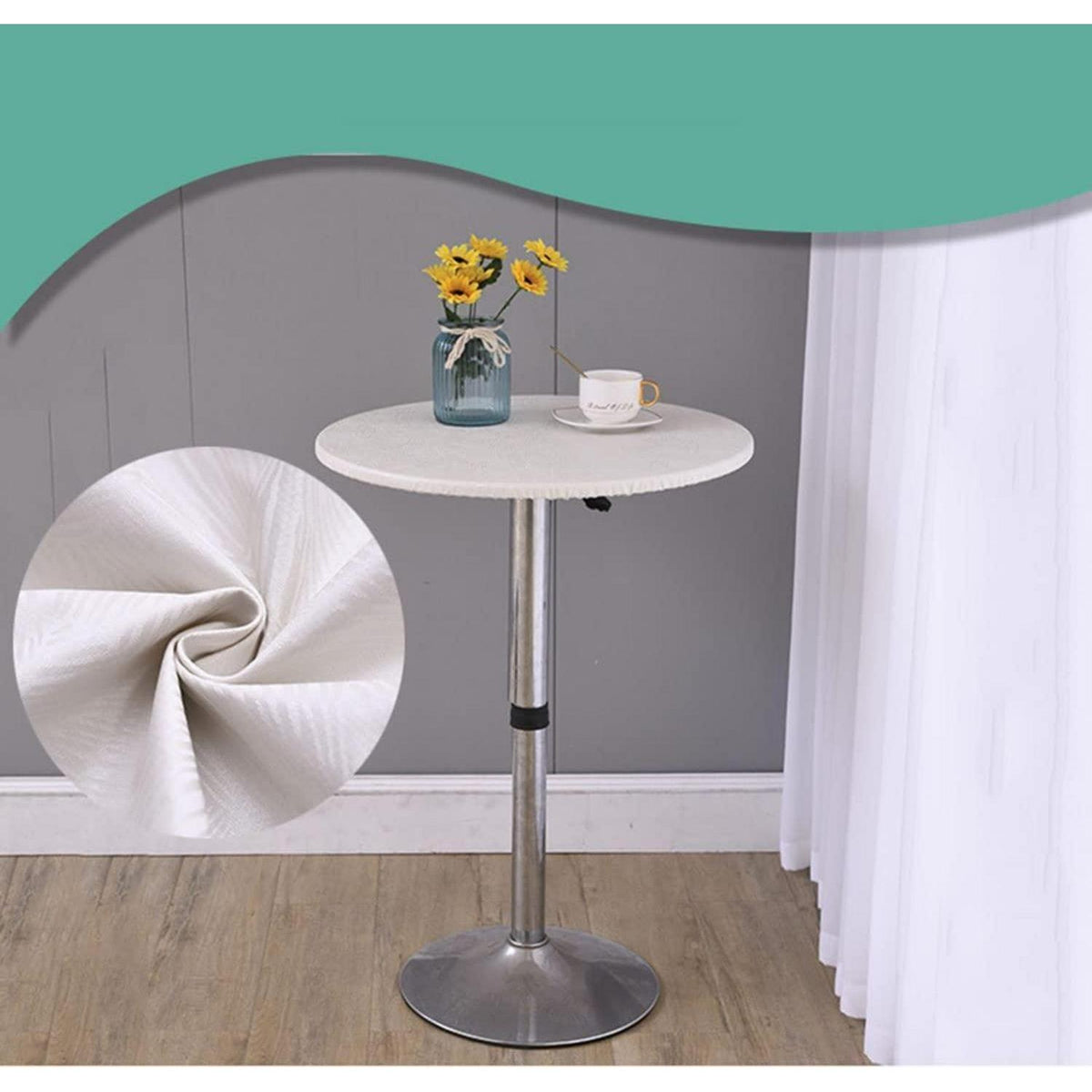 Runde Tischdecke Polyester 80cm Grün – Wasserdicht & Pflegeleicht