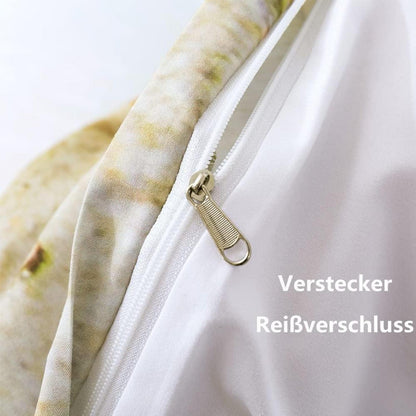 3D Damier Bettwäsche Set Ozean 135x200 cm 4tlg. Mikrofaser