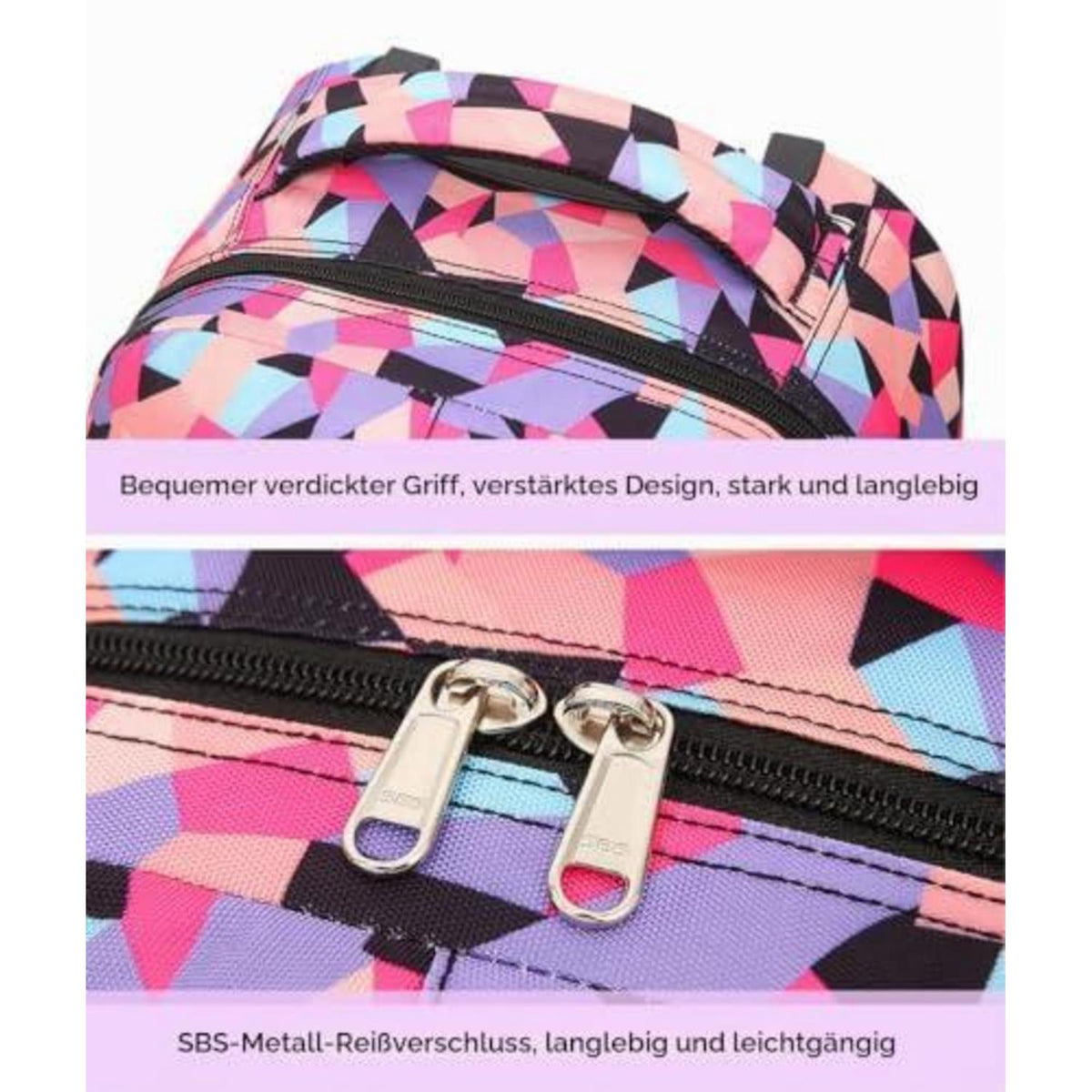 Schultrolley Rucksack mit Rollen – Grün für Jungen & Mädchen