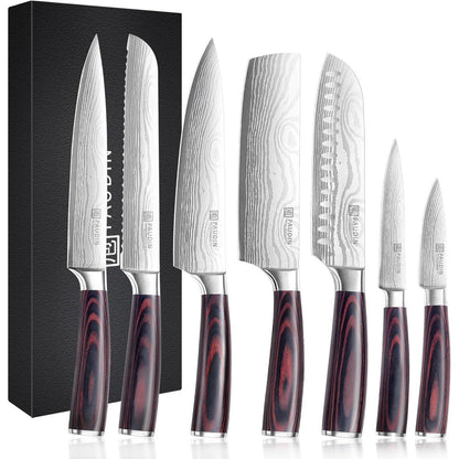 XL Premium Messerset 7-teilig Profi Kochmesser Küchenmesser