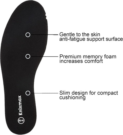 Memory Schaum Einlegesohlen 5mm Schwarz Gr.36-47EU 2mm
