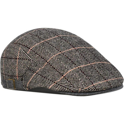 Schiebermütze Flat Cap für Damen & Herren, warm & bequem, verstellbar