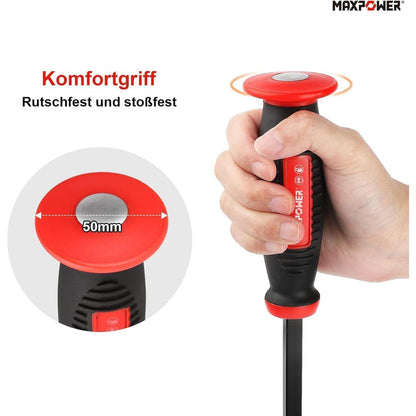 Stemmhebel-Satz 4-tlg mit Softgriff und Schlagköpfen, 200-600mm