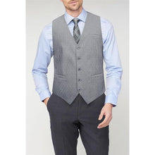 Herren Anzugweste Baumwolle V-Ausschnitt Elegant Hellgrau XS-4XL