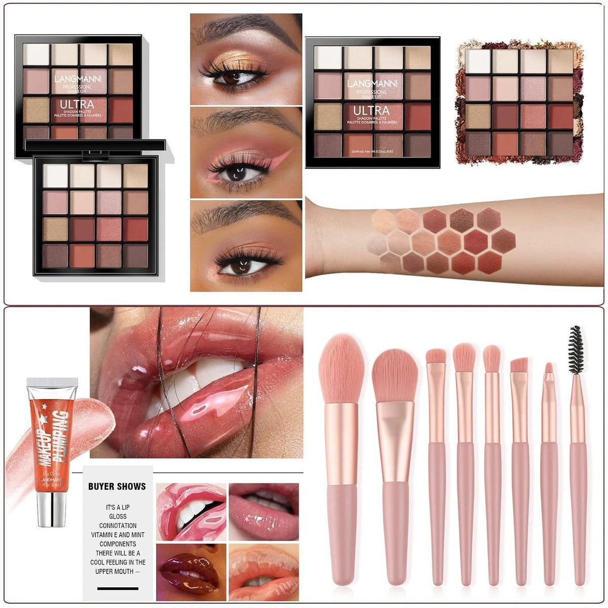 Professionelles Make-up Set 33tlg. mit Kosmetiktasche