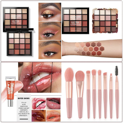 Professionelles Make-up Set 33tlg. mit Kosmetiktasche